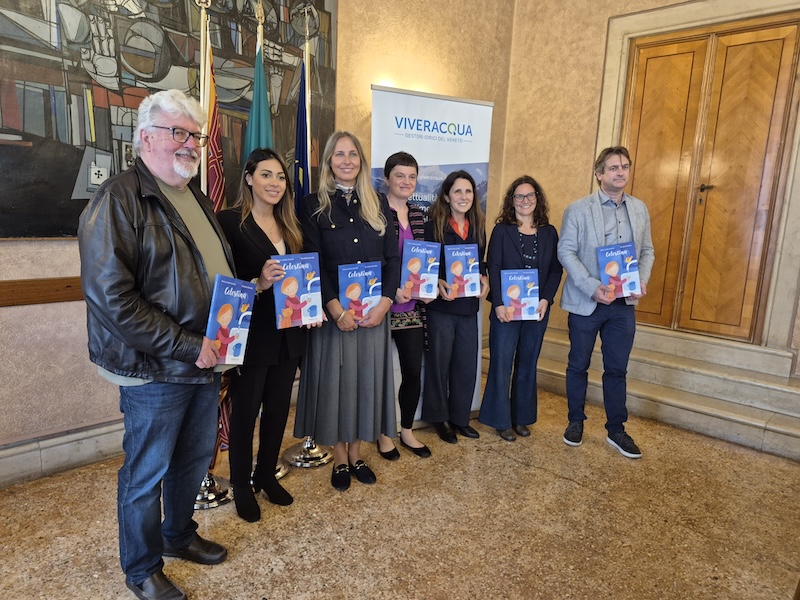 Acque del Chiampo | Educazione ambientale, Viveracqua presenta in Regione Veneto il progetto Celestina per i bambini delle scuole dell’infanzia con il sostegno di Acque del Chiampo