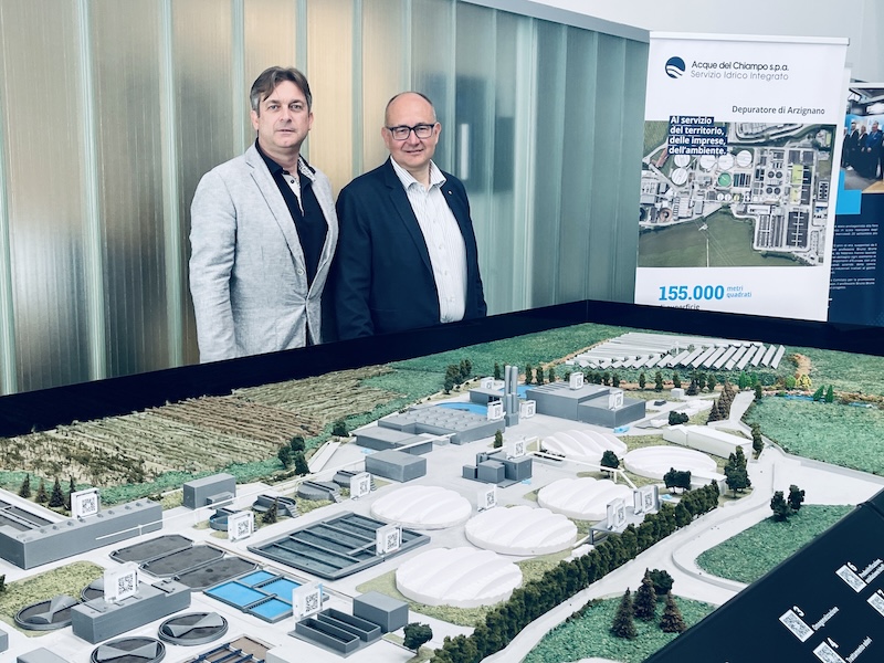 Acque del Chiampo | Depuratore di Arzignano, in visita il Presidente della Sezione Pelle e Cuoio di Confindustria Vicenza Massimo Confente
